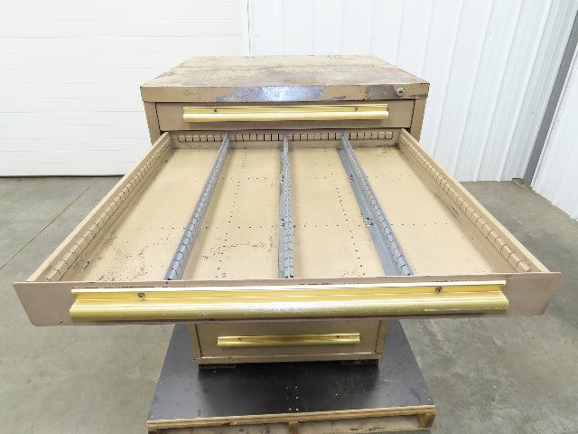 Equipto Modular Steel 7 Drawer Industrial Tool Cabinet 30x29x44" Stanley Vidmar