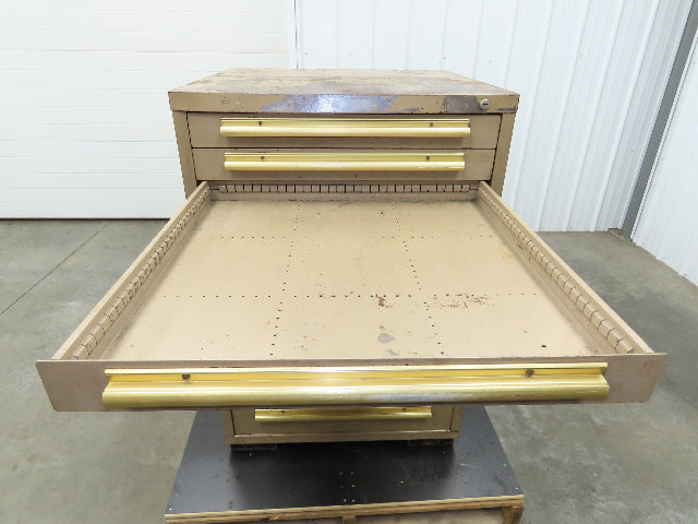 Equipto Modular Steel 7 Drawer Industrial Tool Cabinet 30x29x44" Stanley Vidmar