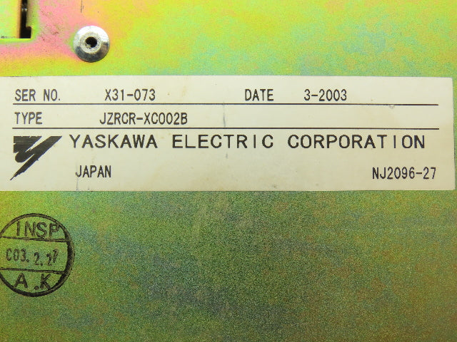 Yaskawa JZRCRXC002B Motoman Robot Controller Servo Module --READ**