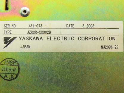 Yaskawa JZRCRXC002B Motoman Robot Controller Servo Module --READ**