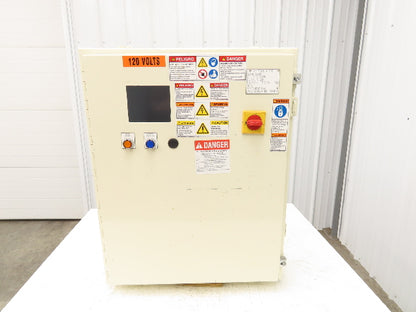 Hoffman A302408LP Electrical Enclosure 30x24x8" Control Panel  4.75x3.75" Cutout