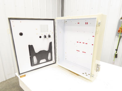 Hoffman A302408LP Electrical Enclosure 30x24x8" Control Panel  4.75x3.75" Cutout