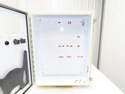 Hoffman A302408LP Electrical Enclosure 30x24x8" Control Panel  4.75x3.75" Cutout