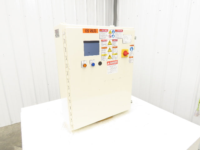 Hoffman A302408LP Electrical Enclosure 30x24x8" Control Panel  4.75x3.75" Cutout