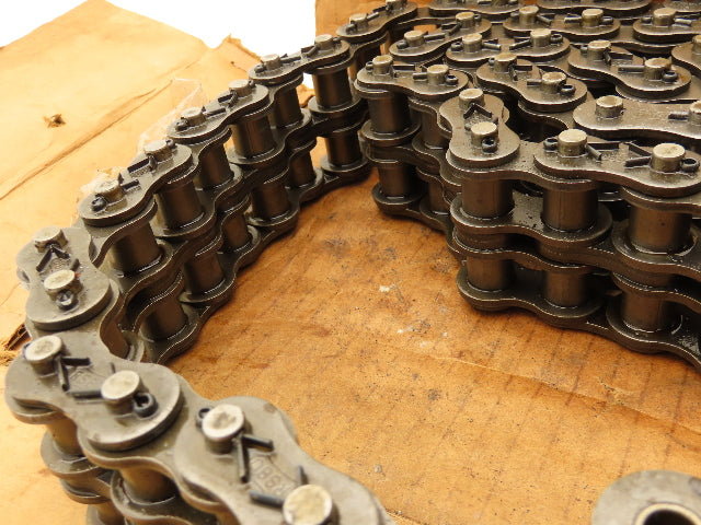 Tsubaki RS80-2 #80 Double Roller Chain Cotter Pin Connected W/Connector Link 48"