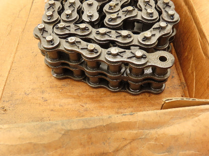 Tsubaki RS80-2 #80 Double Roller Chain Cotter Pin Connected W/Connector Link 48"