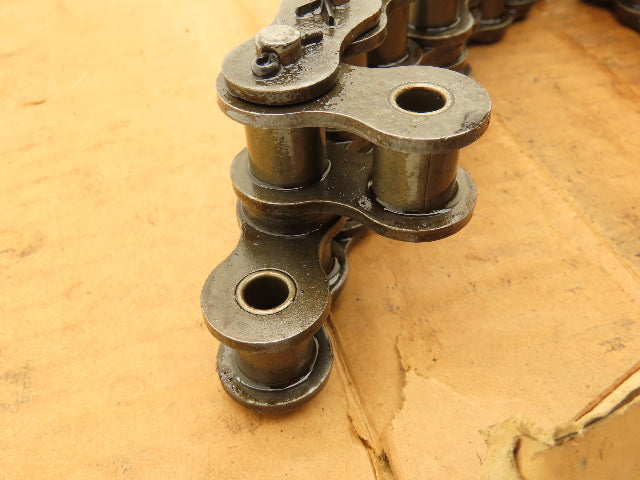 Tsubaki RS80-2 #80 Double Roller Chain Cotter Pin Connected W/Connector Link 48"