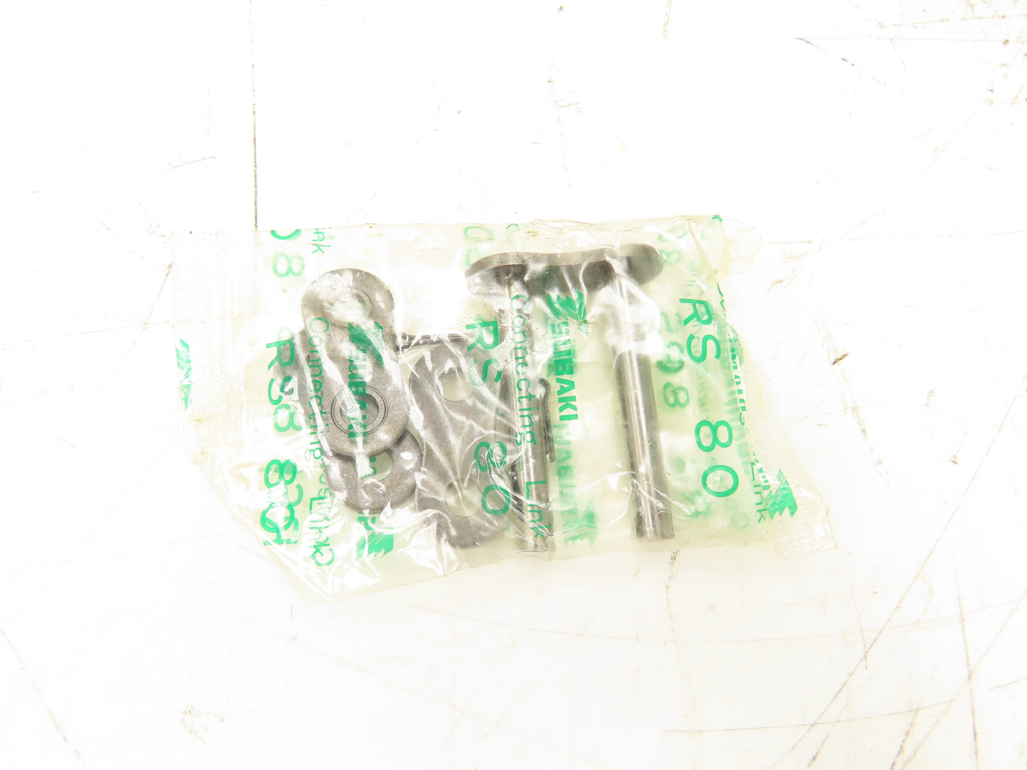 Tsubaki RS80-2 #80 Double Roller Chain Riveted W/Connecting Link 10' Length