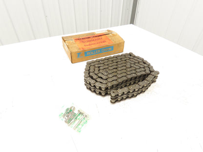 Tsubaki RS80-2 #80 Double Roller Chain Riveted W/Connecting Link 10' Length