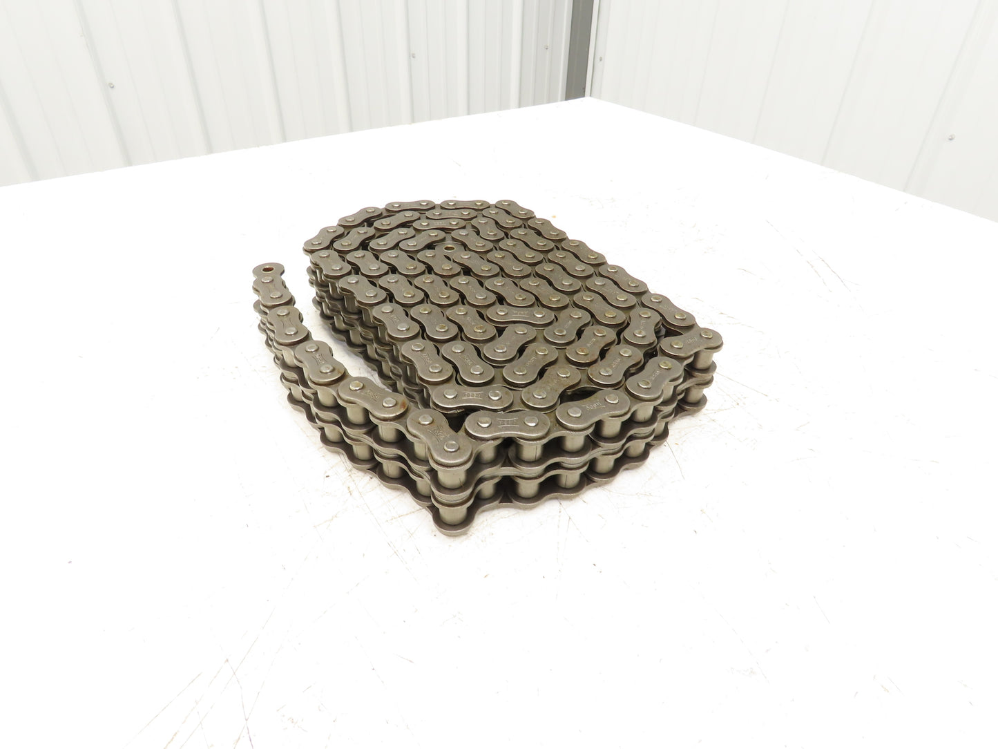 Tsubaki RS80-2 #80 Double Roller Chain Riveted W/Connecting Link 10' Length