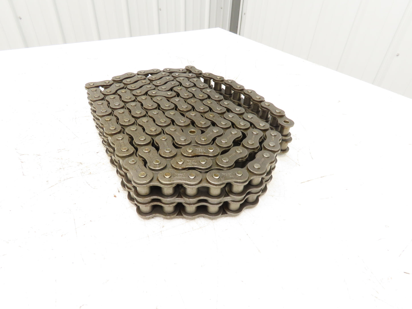 Tsubaki RS80-2 #80 Double Roller Chain Riveted W/Connecting Link 10' Length