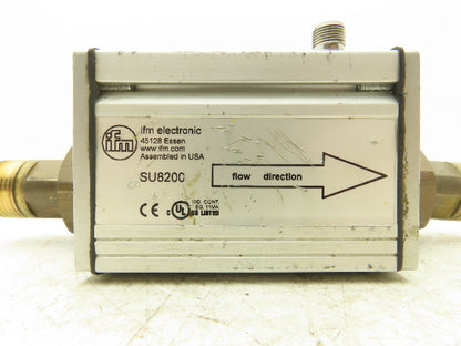 IFM SU8200 Ultrasonic Digital Flow Meter 0-100L/Min 24VDC