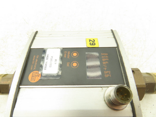 IFM SU8200 Ultrasonic Digital Flow Meter 0-100L/Min 24VDC