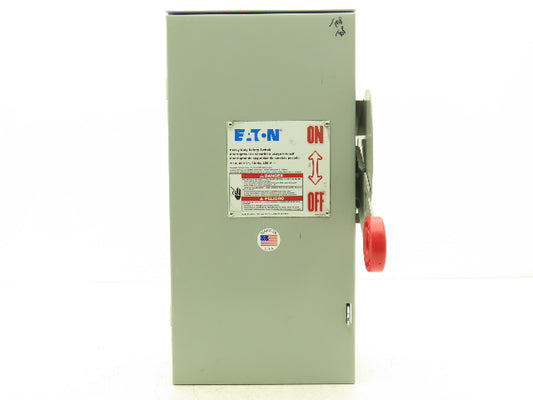 Eaton DH361URK Non Fusible Disconnect Safety Switch 30A 600V 3Ph NEMA 3R