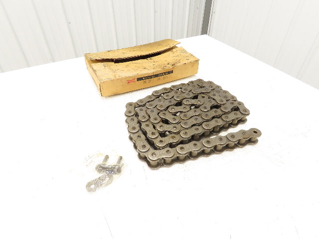 Tsubaki RS120 #120 Roller Chain Riveted W/Connector Link 10 Feet Length