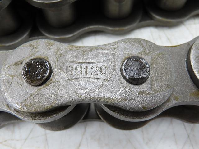Tsubaki RS120 #120 Roller Chain Riveted W/Connector Link 10 Feet Length