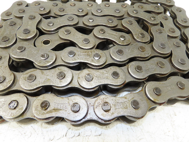 Tsubaki RS120 #120 Roller Chain Riveted W/Connector Link 10 Feet Length