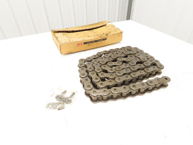 Tsubaki RS120 #120 Roller Chain Riveted W/Connector Link 10 Feet Length