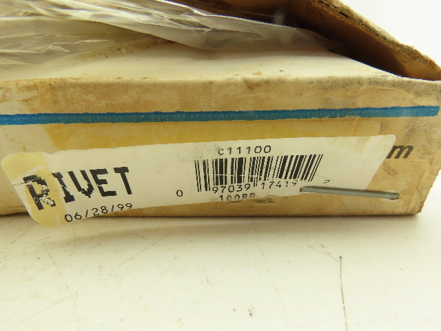 Tsubaki RS100 #100 Roller Chain Riveted W/Connector Link 10 Feet Length