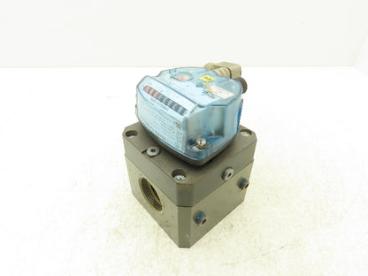 Itron Delta G25 Rotary Volumetric Flow Meter DN40 1.5"npt 232psi 9-Digit Index
