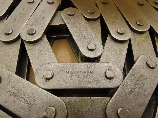 HKK C2080HR Roller Chain W/3 Connector Links 10 Feet Length 60 Links