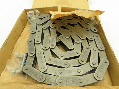 HKK C2080HR Roller Chain W/3 Connector Links 10 Feet Length 60 Links