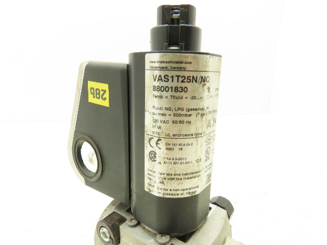 Krom Schroder VAS1T25N/NQ Solenoid Valve 1"NPT Air/Gas 120VAC 88001830