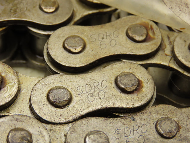 #60-1 SDRC #60 Roller Chain Riveted W/Connecting Link 10 Feet Length