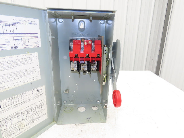 Eaton DH362URK Safety Disconnect Switch 60A 600V Non-Fusible 3 Pole 3R Enclosure