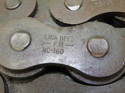 Link Belt RC160 #160 Roller Chain Riveted 9.25 Feet Length
