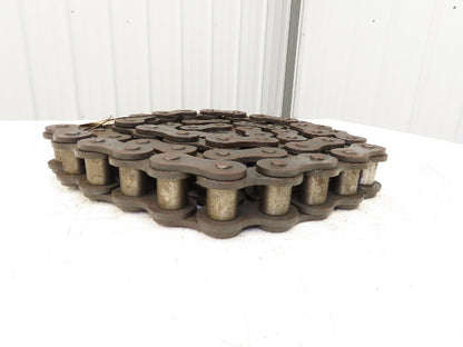 Link Belt RC160 #160 Roller Chain Riveted 9.25 Feet Length