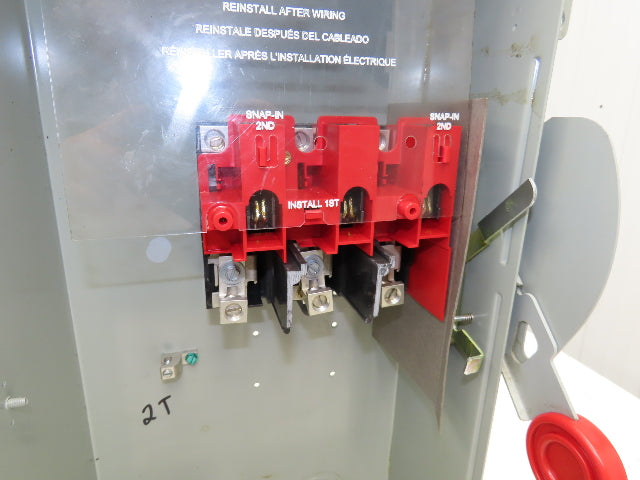 Eaton DH363URK Safety Disconnect Switch 100A 600V Non-Fusible 3P 3R Enclosure