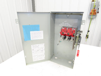 Eaton DH363URK Safety Disconnect Switch 100A 600V Non-Fusible 3P 3R Enclosure