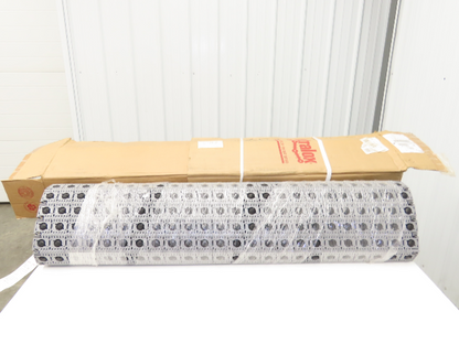 Intralox 400 Series 48"W 60° Angled Roller Top Plastic Conveyor Belt Gray 6' 8"L