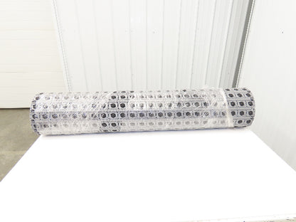 Intralox 400 Series 48"W 60° Angled Roller Top Plastic Conveyor Belt Gray 6' 8"L