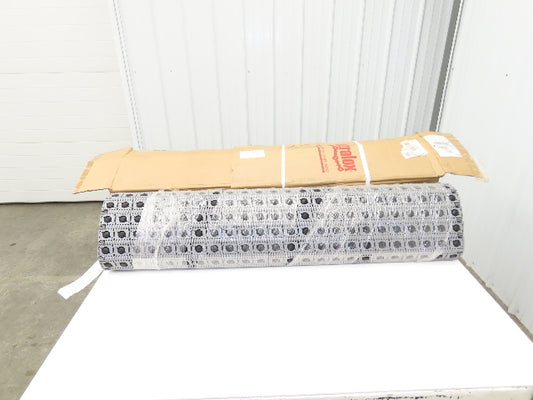 Intralox 400 Series 48"W 60° Angled Roller Top Plastic Conveyor Belt Gray 6' 8"L