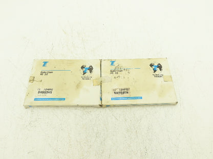 Tsubaki 2W092 #35 Roller Chain Riveted 10 Feet Length Lot Of 2