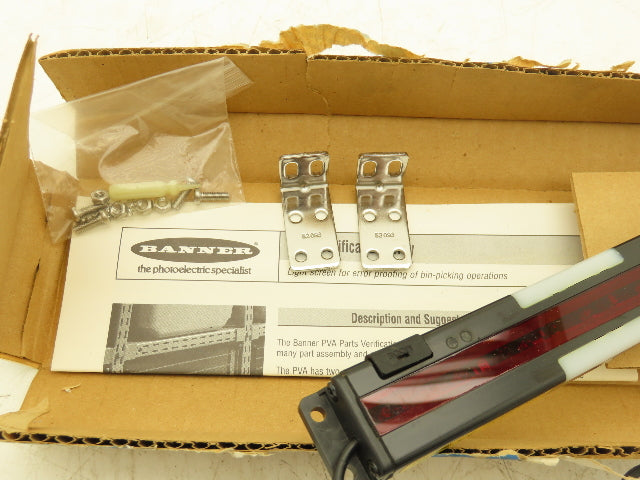 Banner PVA225P6EQ Light Curtain Emitter 225mm Array M12 Connector 51914