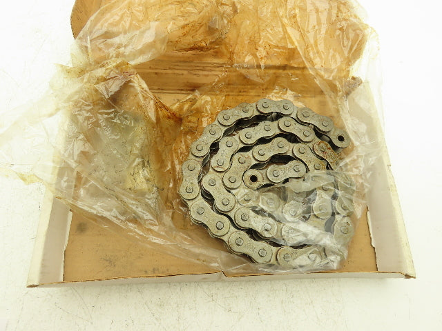 Tsubaki RS100-1-RP #100 Roller Chain Riveted W/Connecting Link 5 Foot Length