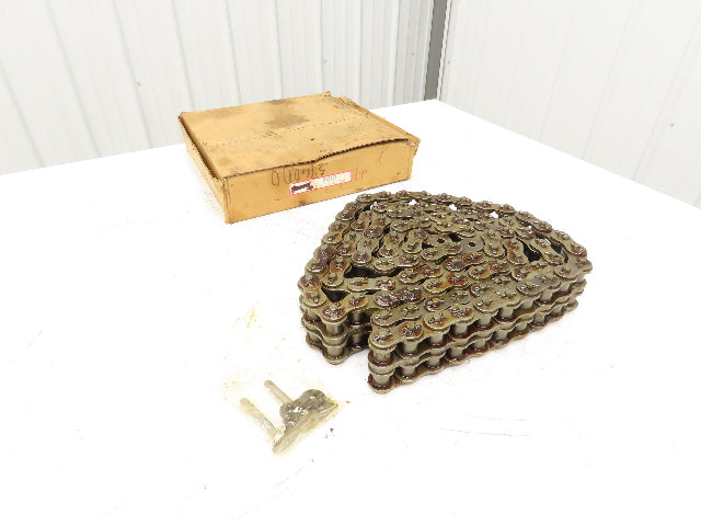 Tsubaki RS100-2 #100 Double Roller Chain W/Connecting Link 10 Feet Length