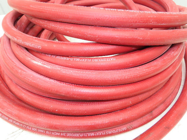 Gates 3200-0013 Duro Flex 3/4" Multi-Purpose Rubber Hose 300psi Red 100'