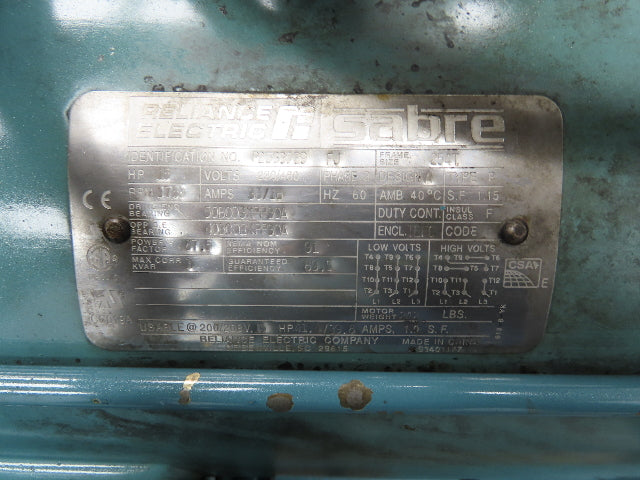 Gardner Denver Sutorbilt Positive Displacement Blower 5MR 15Hp Una Din Hopper