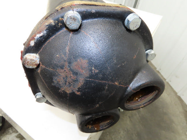 Sunsource 17-TA-1260-064-BR-R Shell & Tube Heat Exchanger 4-Pass *Cracked Bonnet