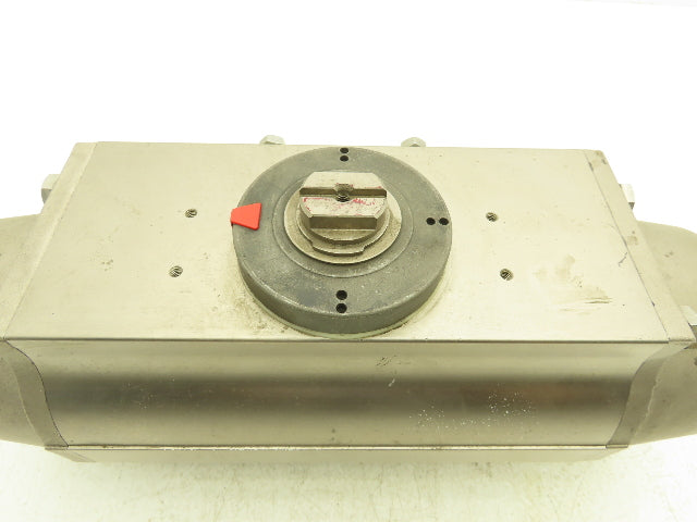 FNW DA 125 Pneumatic Rack and Pinion Actuator 116PSI Valbia 3654 In-Lbs @ 100psi