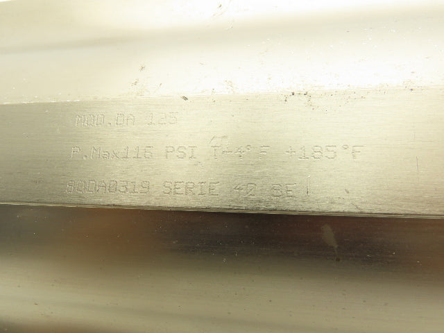 FNW DA 125 Pneumatic Rack and Pinion Actuator 116PSI Valbia 3654 In-Lbs @ 100psi