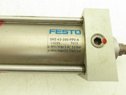 Festo DKE-63-300-PPV-A Pneumatic Air Cylinder 63mm Bore 300mm Stroke Clamping