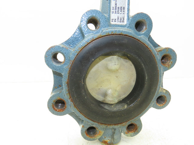 Ebro Z014-A 3" Lug Butterfly Valve DN80 CF8M Stainless Disc Resilient Seat