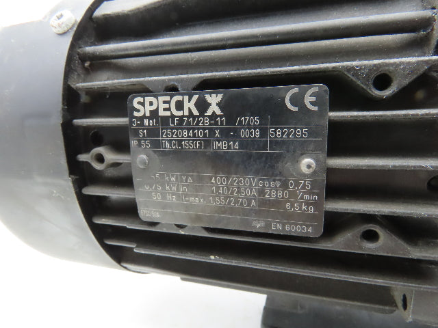 Speck BADU 90 Prime 13 Swimming Pool Water Pump 1kw 230/460V 3PH Motor 2x1.5"