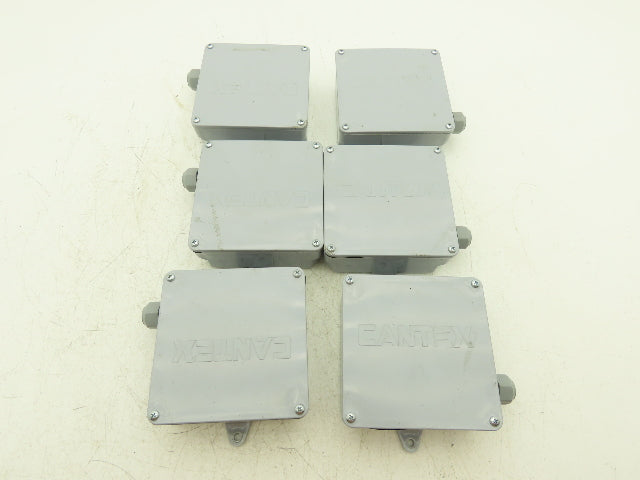Cantex 5133706 PVC Junction Box 5x5x2 NEMA 4X W/Terminal Block Lot Of 6