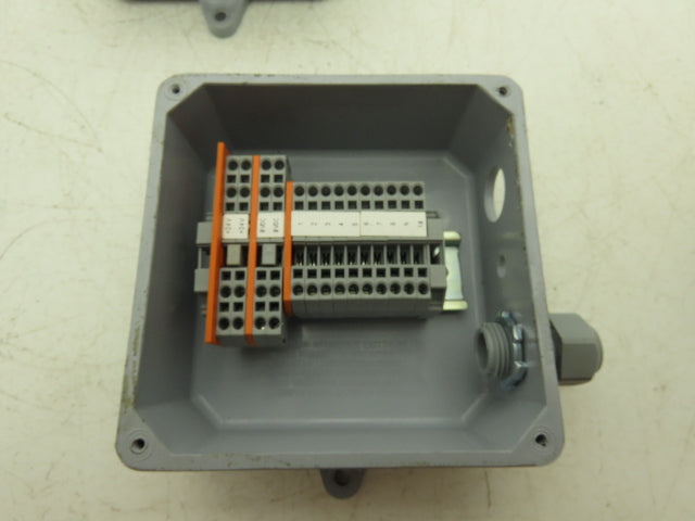 Cantex 5133706 PVC Junction Box 5x5x2 NEMA 4X W/Terminal Block Lot Of 6